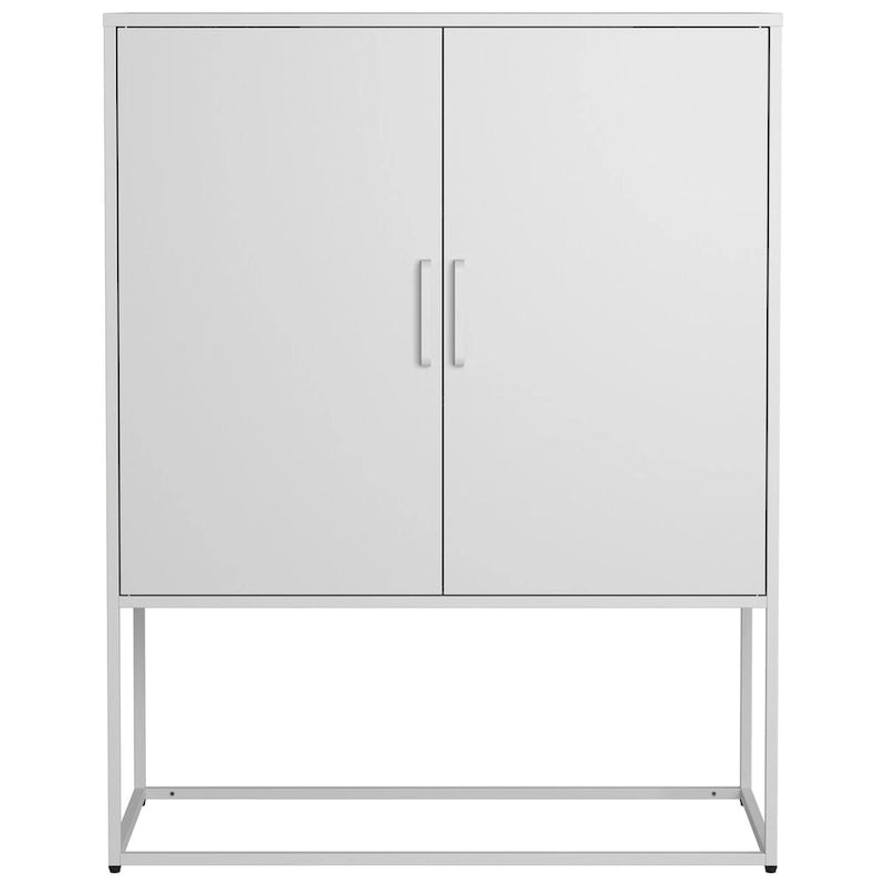 Steel Storage Cabinet with Adjustable Shelves & Magnetic Doors