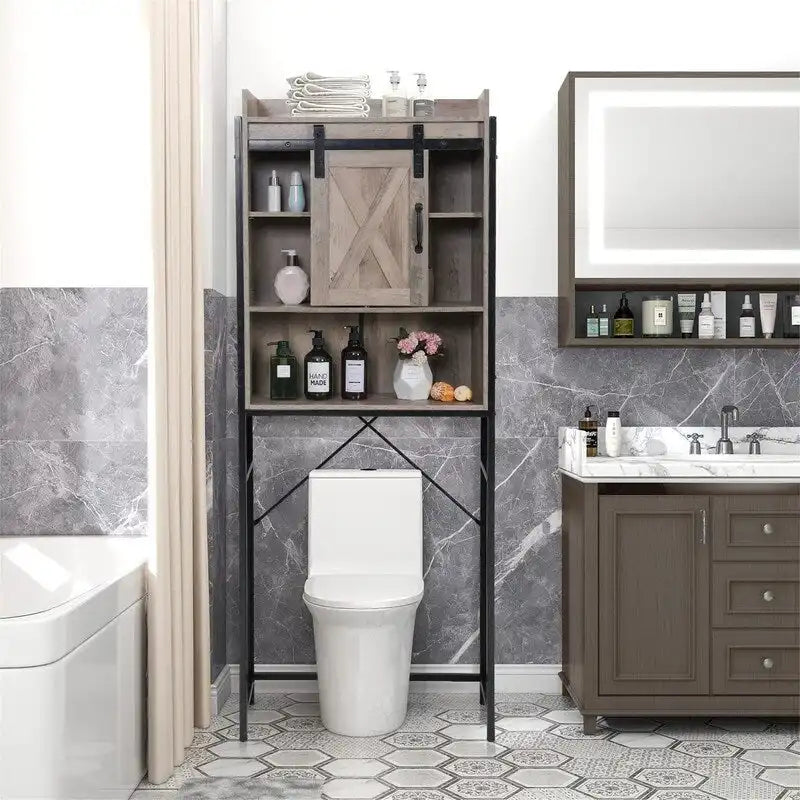 Opbergkast voor boven het toilet - 9.25D x 25.4W x 67.7H