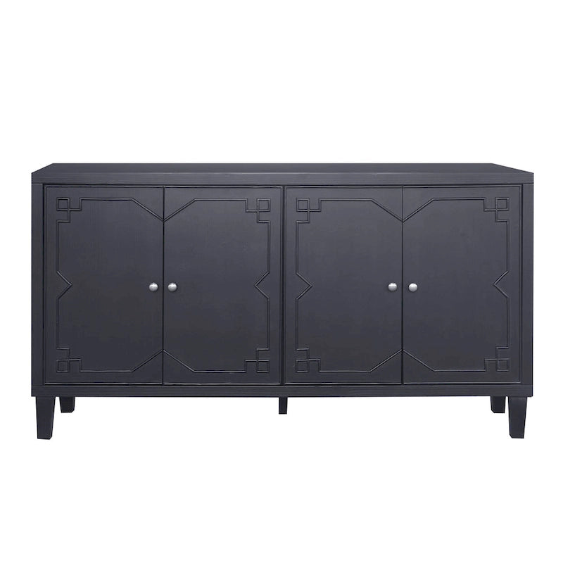 4 Door Wooden Cabinet Sideboard for Living Room